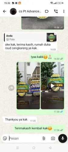 Testimonial Papan Bunga Pernikahan tulungagung