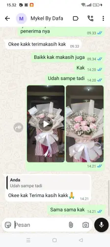 Testimonial Buket Bunga tulungagung