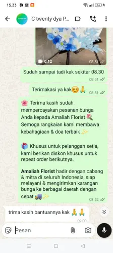 Testimonial Standing Flower tulungagung